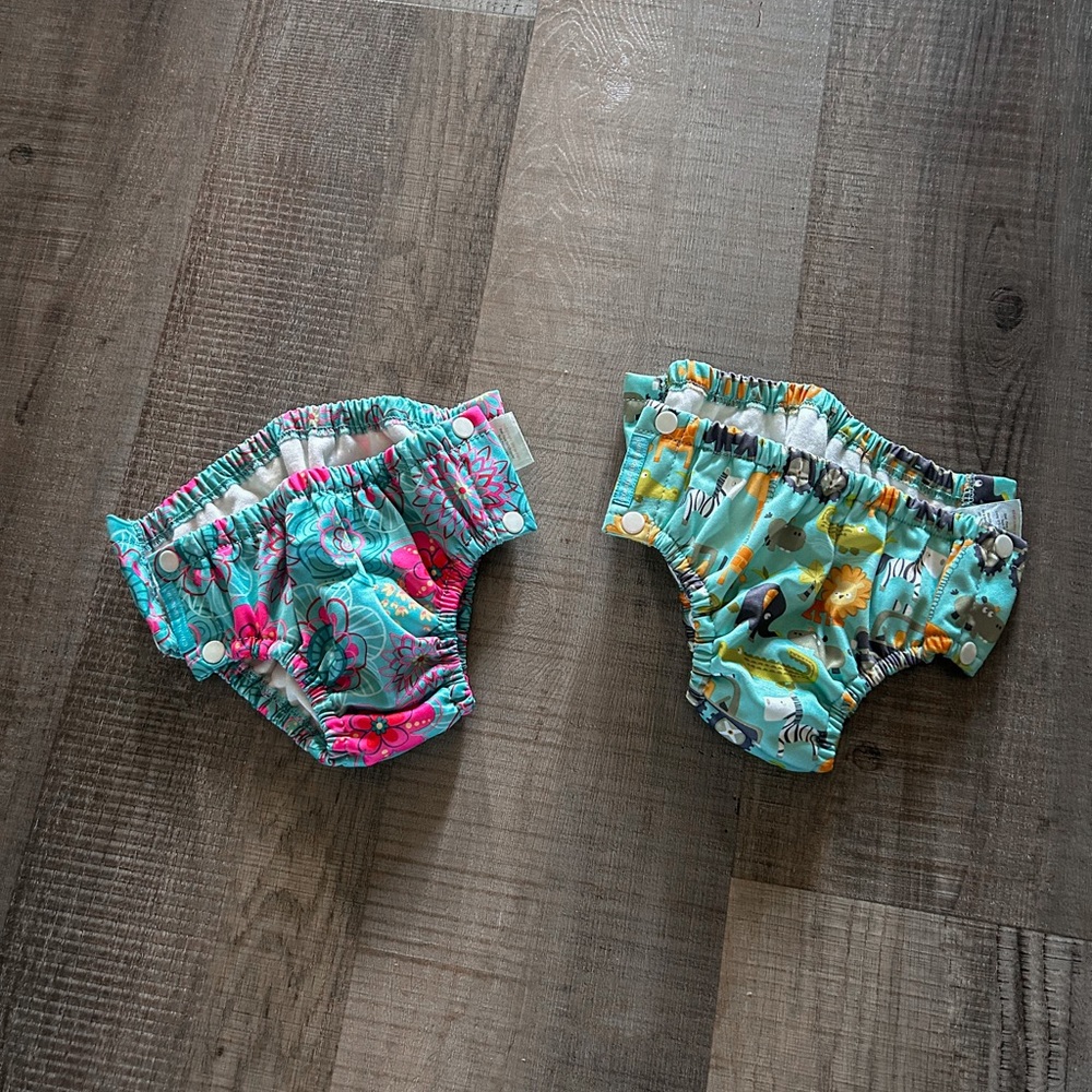 BUNDLE of TWO Charlie Banana Swim Diapers Size XL